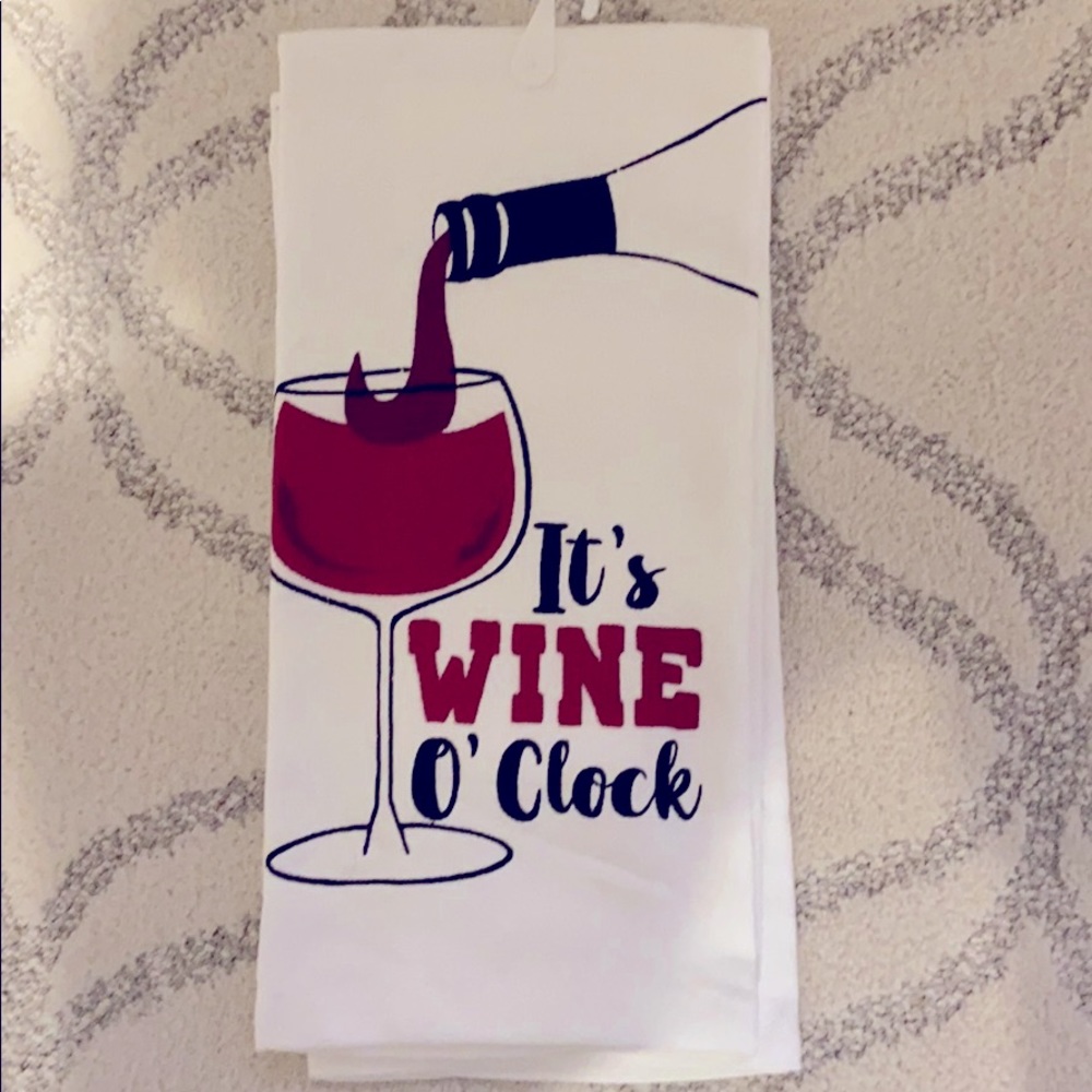 Wine theme kitchen towels 2 pack